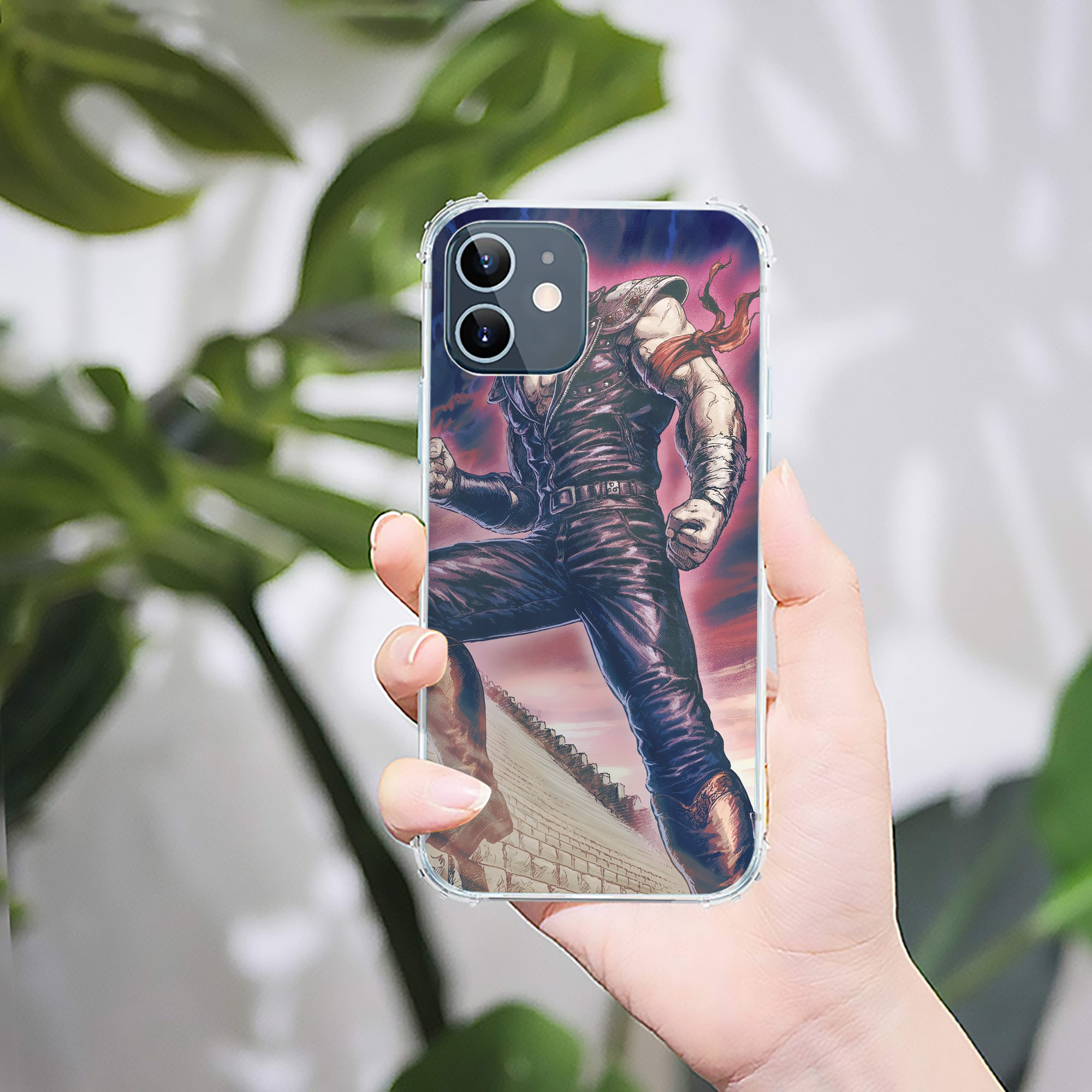 （画像用） 北斗の拳 Fist of the North Star 【iPhone 12シリーズ対応】透明スマホケース（クリアソフトケース）